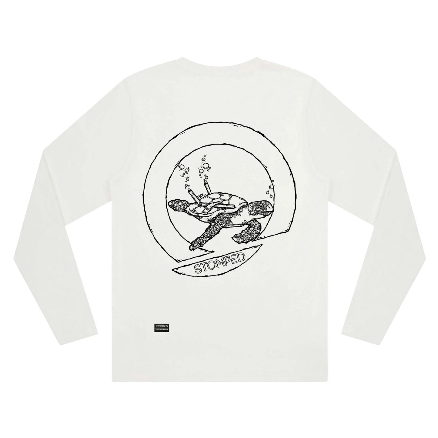 Wasted Turtle Longsleeve - white