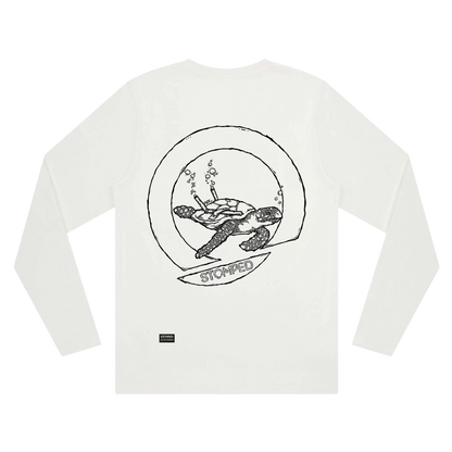 Wasted Turtle Longsleeve - white