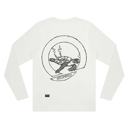Wasted Turtle Longsleeve - white