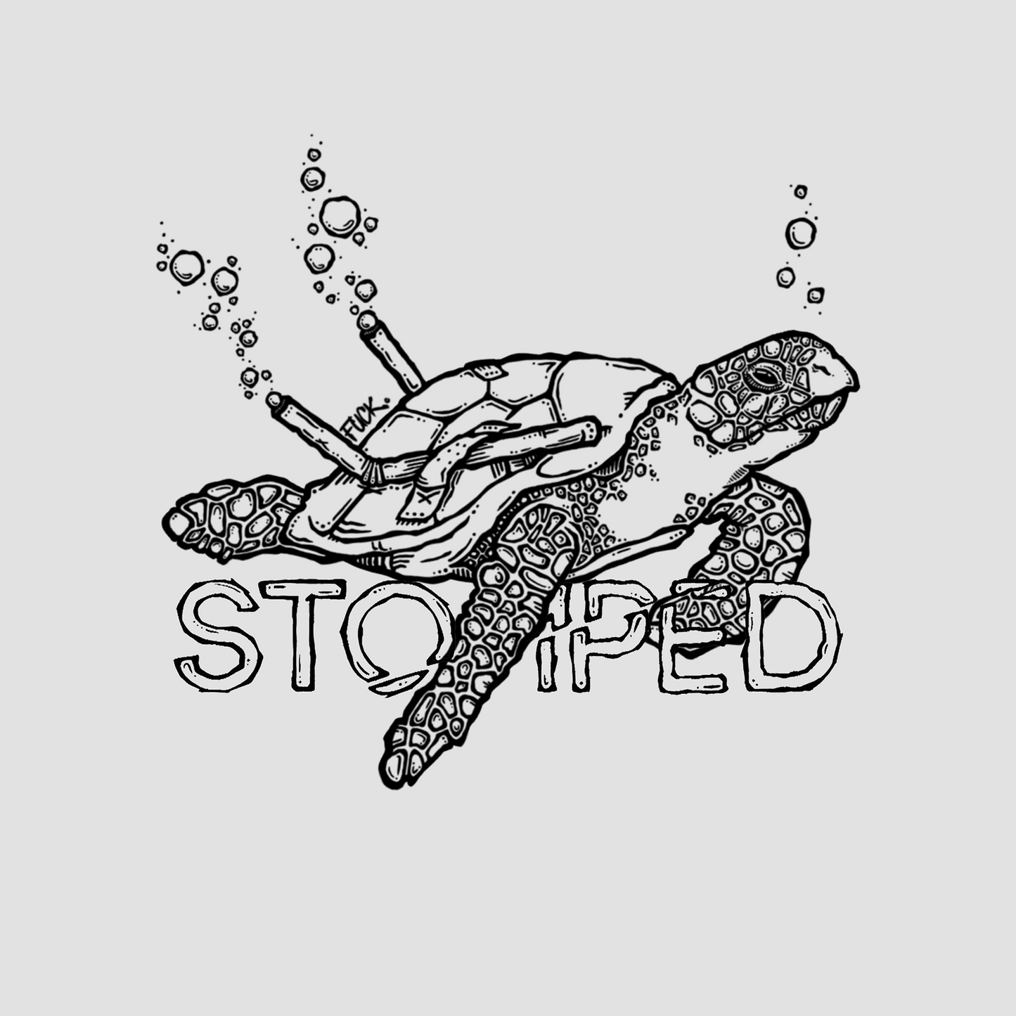 Wasted Turtle Longsleeve - white