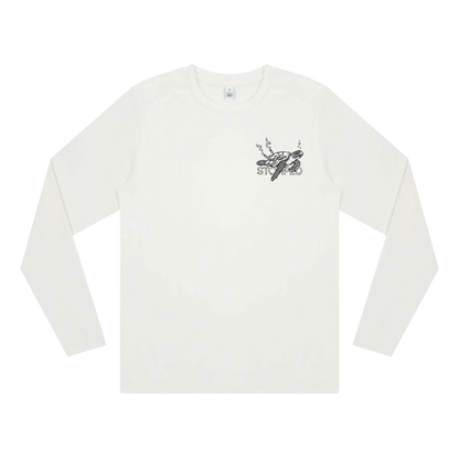 Wasted Turtle Longsleeve - white